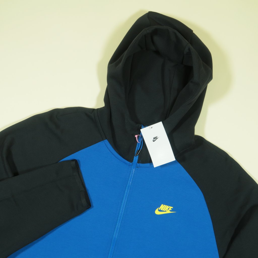 Nike Nsw Tech Fleece Hoodie Mens Xl Royal Blue Black Full Zip New